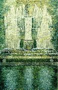 piero ligorio neptunbrunnen i parken USA oil painting artist